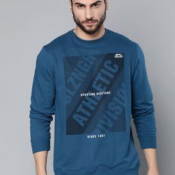 Slazenger Men Blue Printed Sweatshirt-image-8