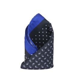 Alvaro Castagnino Black Printed Pocket Square-image-80