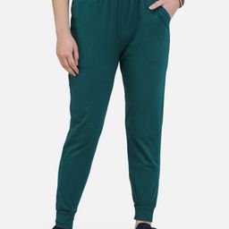 SCORPIUS Women Teal Blue Solid Joggers-image-8