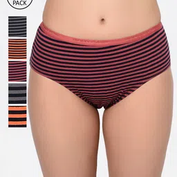 Bodycare Women Pack Of 6 Assorted Hipster Briefs 9556-picture-28