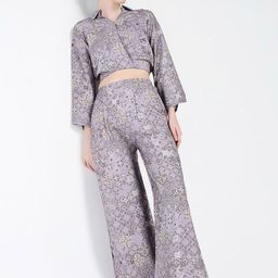 SHOWOFF Printed Top With Trousers Co-Ords-image-83