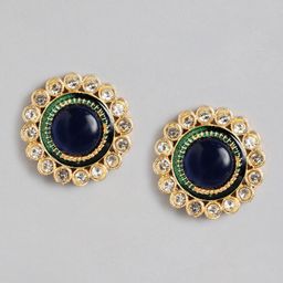 Anouk Gold-Plated Beaded Circular Studs-35