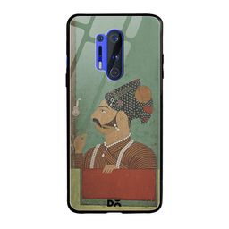 DailyObjects Green & Brown Rajput Facial Hair OnePlus 8 Pro Glass Case-40