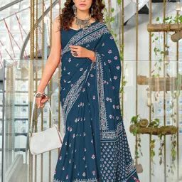 DIVASTRI Batik Block Print Saree-picture-14