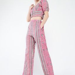 SHOWOFF Printed Top With Trousers Co-Ords-image-25