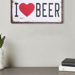 Art Street White & Black I Love Beer Wall Decor-picture-58