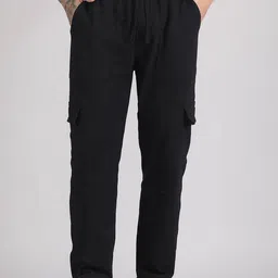 Raxedo Men Pure Cotton Relaxed Fit Track Pants-picture-26