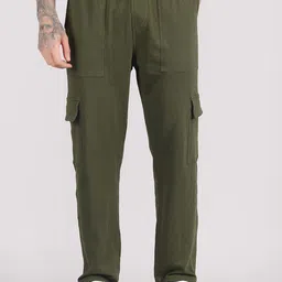 Raxedo Men Pure Cotton Relaxed Fit Track Pants-picture-46