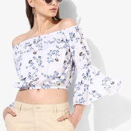 Honey By Pantaloons White Printed Crop Top-picture-35
