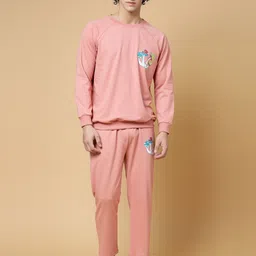 Rigo Mid-Rise Oversized-Fit Terry Cotton Tracksuits-picture-23