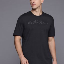 ADIDAS Brand Logo Embroidered Pure Cotton Regular Fit T-shirt-image-23