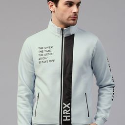 HRX by Hrithik Roshan Men Blue Printed Sweatshirt-image-26