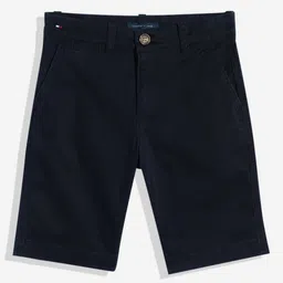 Tommy Hilfiger Boys Solid Regular Fit Mid-Rise Chino Shorts-image-48
