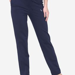 Vami Women Navy Blue Solid Relax Lounge Pants-image-60