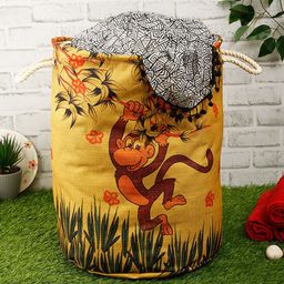 ROMEE Yellow & Orange Printed Laundry Bag-58