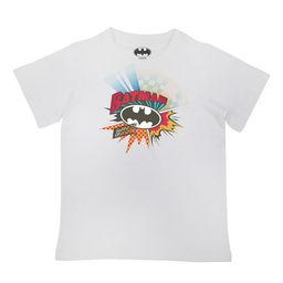 Batman Boys White Graphic Printed Pure Cotton T-shirt-image-91