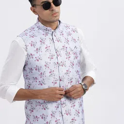 SHOWOFF Men Printed Nehru Jackets-picture-15