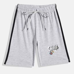 Eteenz Boys Typography Printed Pure Cotton Shorts-image-53