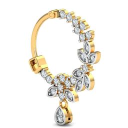 KUBERBOX 18K Yellow Gold Petiole Diamond Nath-picture-11