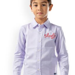 Cherry Crumble Boys Purple Regular Fit Printed Casual Shirt-image-13