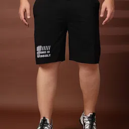 plusS Men Plus Size Mid-Rise Stretchable Shorts-image-50