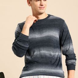 Mast & Harbour Striped Round Neck Pullover-image-53
