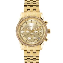 Michael Kors Women Ritz Embellished Dial Chronograph Analogue Watch - MK7530-21