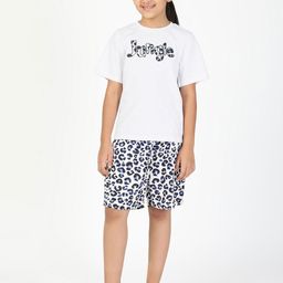 Budding Bees White & Blue Printed Night suit BB6472-image-40