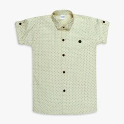 Superminis Boys Lime Green & Black Regular Fit Printed Casual Shirt-image-22