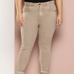 Sztori Women Plus Size Super Skinny Fit Light Fade Stretchable Jeans-picture-21