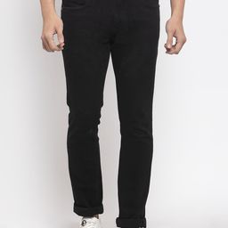 Allen Cooper Men Black Slim Fit Mid-Rise Clean Look Jeans-image-89