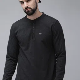 Wildcraft Solid Henley-Neck Sweatshirt-image-32