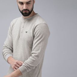 Wildcraft Solid Henley-Neck Sweatshirt-image-72
