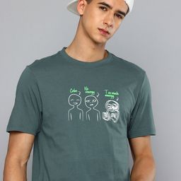 Flying Machine Printed Pure Cotton T-shirt-image-47