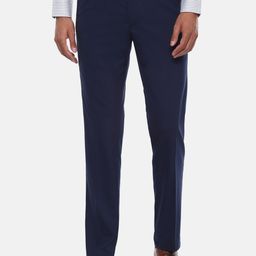 Van Heusen Men Navy Blue Formal Trousers-image-101