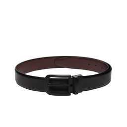 Teakwood Leathers Men Black & Brown Solid Reversible Leather Belt-image-98