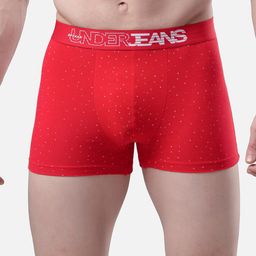 UnderJeans by Spykar Men Red & White Printed Trunk UJMTRPTS034-picture-53