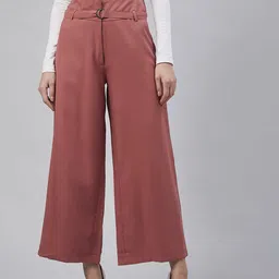 Marie Claire Women Pink Regular Fit Solid Parallel trousers-image-83