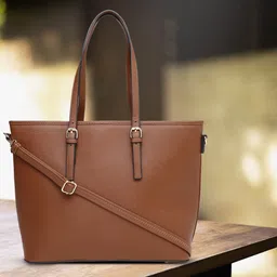 Mast & Harbour Brown Tote Bag-picture-21