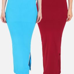 Beau Design Women Pack Of 2 Solid Saree Shapewears-image-30