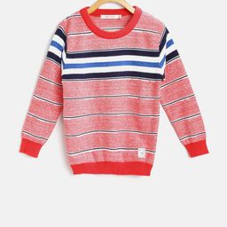 Octave Boys Red & White Striped Pullover-image-20