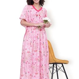 Noty Women Printed Maxi Nightdress-image-28