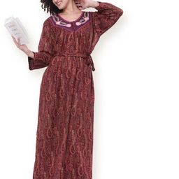Noty Women Printed Maxi Nightdress-picture-31