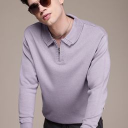 WROGN Shirt Collar Pullover Sweater-image-74