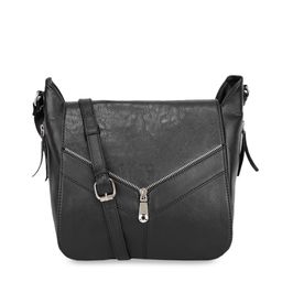Bagsy Malone Black Textured Sling Bag-36