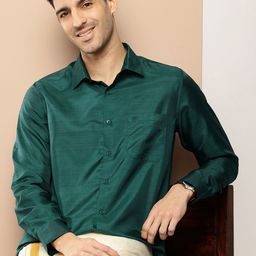 INVICTUS Spread Collar Festive Onam Shirt-image-31