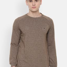 Allen Solly Men Brown Solid Sweatshirt-image-14