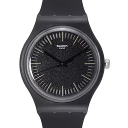 Swatch Unisex Black Water Resistant Analogue Watch SUOB184-image-88