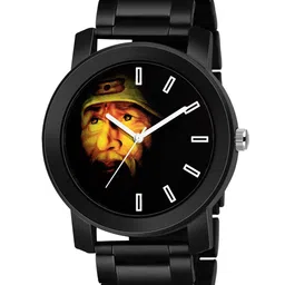 SWADESI STUFF Men Black Dial Analogue Watch-metal black 22b-20