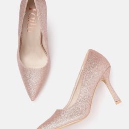 DOROTHY PERKINS Slim Heel Party Pumps with Sheen Effect-35